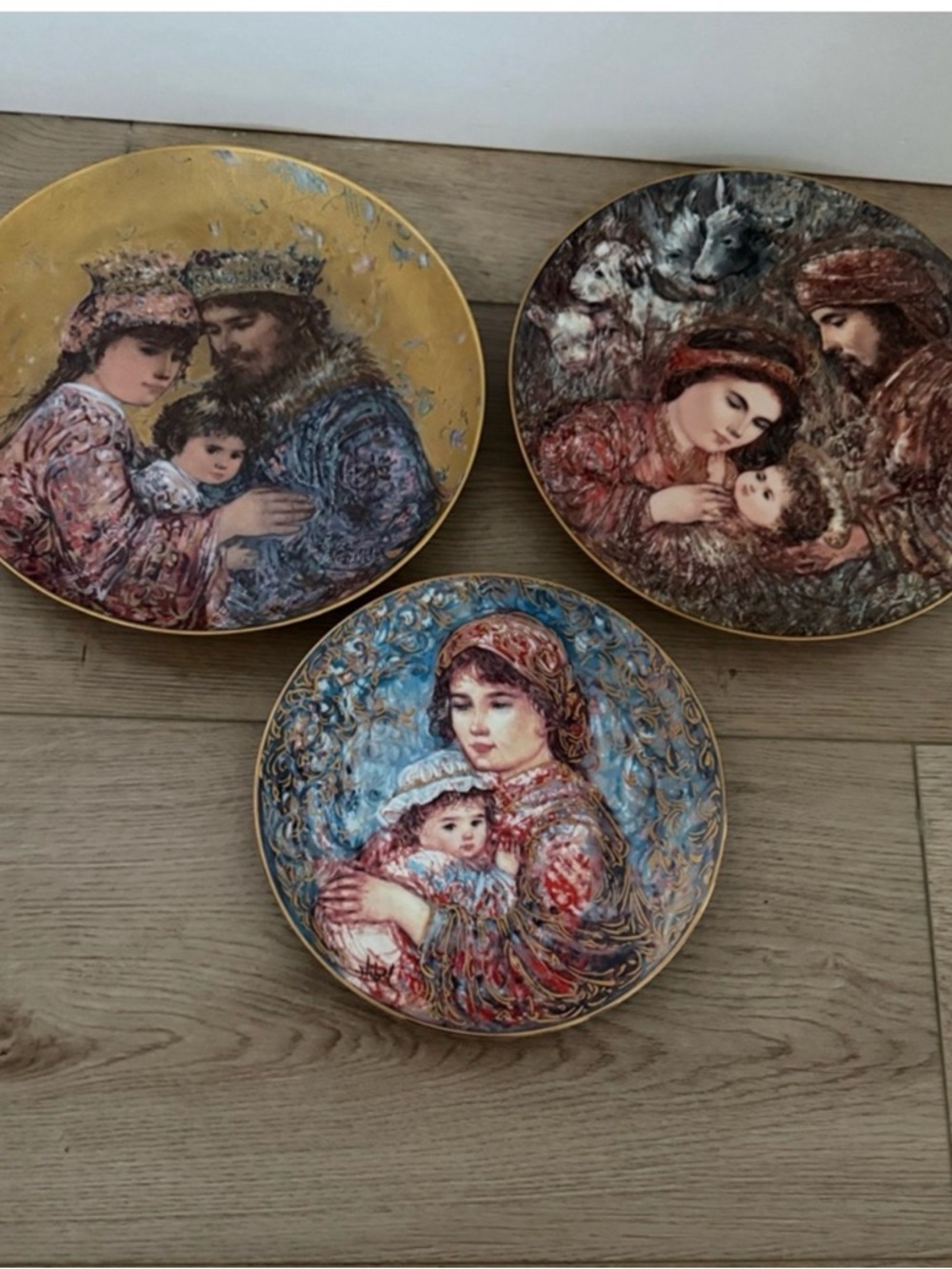 Three Vintage Decorative wall plates
